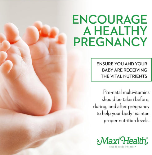Maxi Health Methyl Prenatal DHA - 60 Liquid Caps, Doctor Formulated, Kosher, Gluten Free Prenatal Multivitamin with 25
