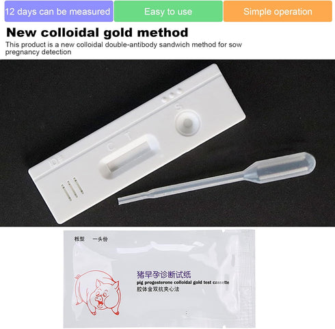 Pack of 10 Pig Pregnancy Test Strips for Early Detection Testing Tool Veterinary Equipment