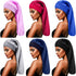 SATINIOR 6 Pcs Extra Large Long Hair Satin Bonnet for Sleeping, Elastic Band Silk Night Sleep Hat for Women