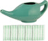 HealthGoodsIn Ceramic Neti Pot for Sinus, Premium Grade, Dishwasher Safe, Turquoise Color