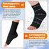 Twistover 24 Pairs Ankle Brace Compression Socks Plantar Fasciitis Socks Ankle Brace Compression Sleeve for Men