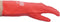 Meat Red Cleaning Gloves - Comfortable Flock Lining and Durable for Dishwashing and Household - Large