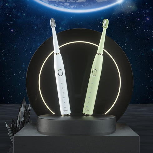 7AM2M Sonic Electric Toothbrush for Adults and Kids, High Power Rechargeable with 8 Brush Heads, 5 Modes, 2-Minute