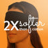 Happyluxe Escape Sleep Mask - Buttery Soft Airplane Eye Mask for Sleeping, Machine Washable - Jet Black