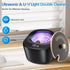 Ultrasonic Retainer Cleaner Machine - Raccomb 45kHz LED Light Ultrasonic Cleaner for Dentures, Aligner, Mouth Guard,