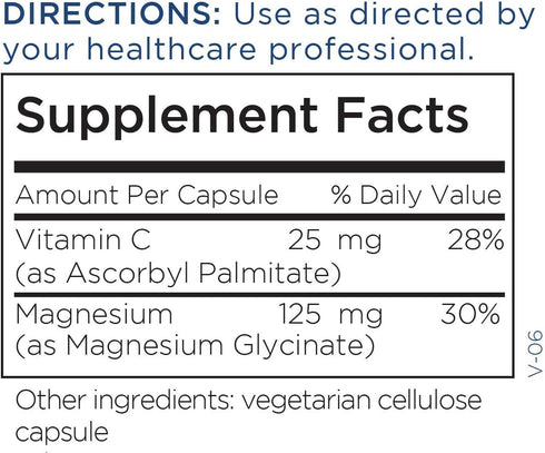 Metabolic Maintenance Magnesium Glycinate - Absorbic Acid & Ascorbyl Palmitate Vitamin C Supplement, Magnesium