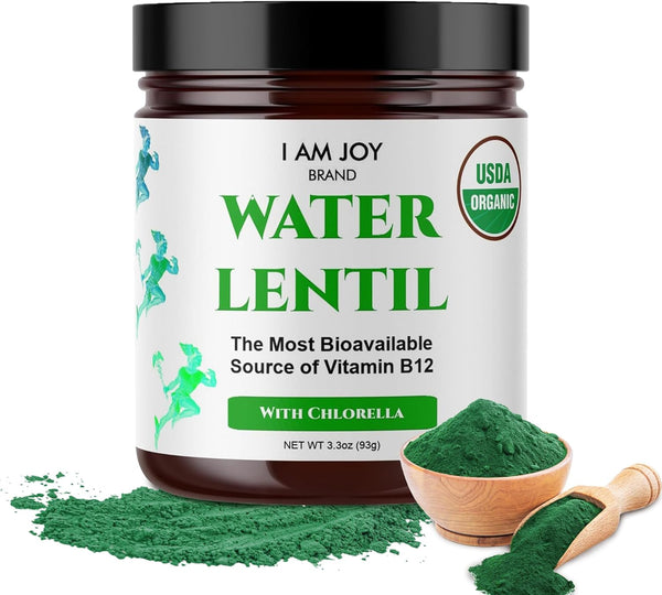 Water Lentil Protein Powder | Best Source of B12 Vitamin | Sugar Free | 10oz Glass Jar