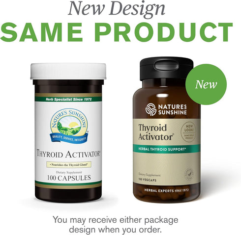 Nature's Sunshine Thyroid Activator, 100 Capsules