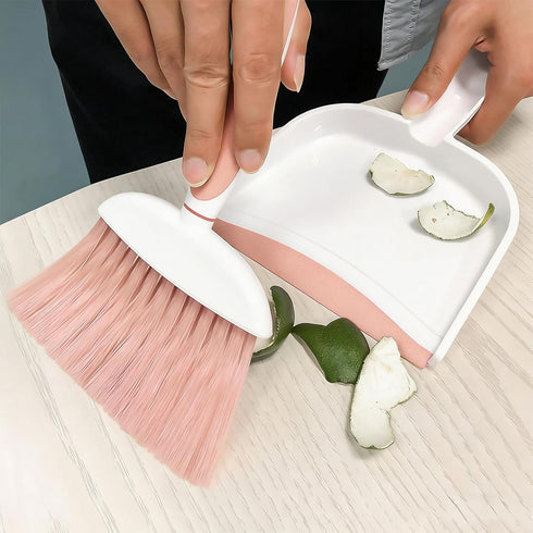 Set Set Broom Dustpan Brush Small Dust pan: Small Broom and Dustpan Mini Dust pan and Brush for Desk, Home, Camping