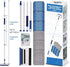 Qaestfy Baseboard Cleaner Tool with Handle, Wall Floor Mop with Extendable Handle, 6 Reusable Pads Included
