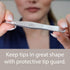 Surgical Grade Stainless Steel Tweezers, Slant Tip for Eyebrow Shaping, Bonus Protective Pouch