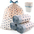 Sopoloray 300 Count 3 Gallon Small Trash Bags,1Mil Drawstring Mini Garbage Bags,Plastic Trash