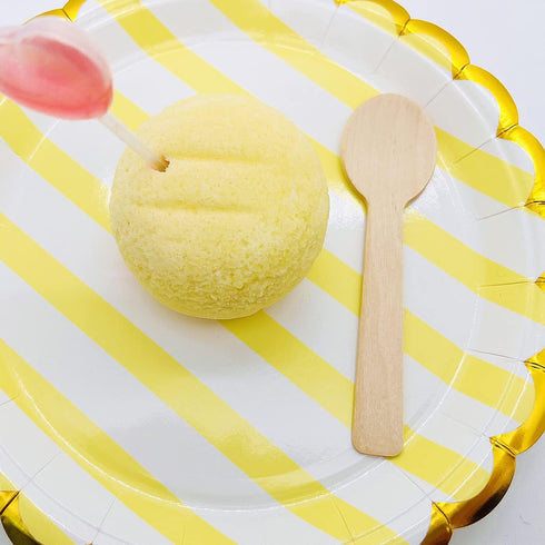 200pcs Mini Wooden Spoons, 4inch Disposable Birchwood Ice Cream Dessert Spoons, Biodegradable Compostable