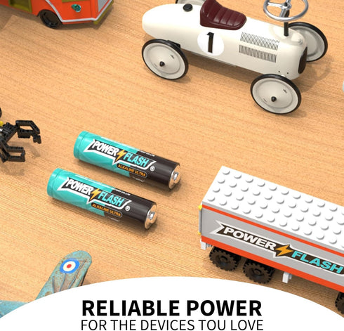 36 AAA Alkaline Batteries, Long Lasting Power, 10 Year Warranty, AAA Batteries for Home and Office Equipment
