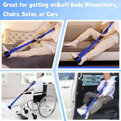 YiZYiF 39 Inch Leg Lifter,Leg Lifter After Hip Replacement with Large Foot Loop,Mobility Aid for Disables and Elderly