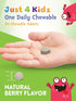 Probiotics for Kids - 30 Chewable Tablets with 3 Billion CFUs, Berry Flavor, Non-GMO & Gluten Free Supplement by