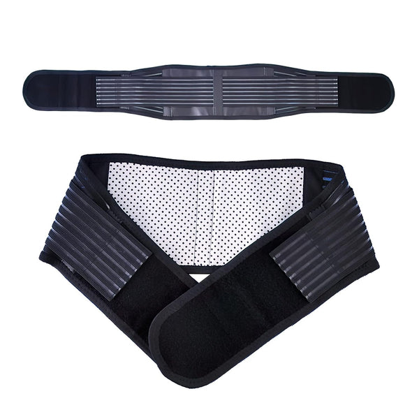 Back Support with Magnet, Tourmaline Magnetic Braces for Lower Back Pain Relief, Self Heating Lumbar Support Belt