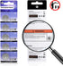 JOXIYECLTL CR2025 3V Batteries(5PCS) Rechargeable Battery with Charger Coin Button Cell Lithium-ion