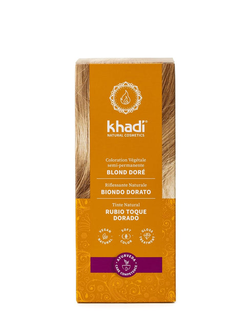 khadi HINT OF GOLD Natural Hair Color, 100% Herbal & Natural, 3.5 oz, Shiny Golden Shimmer