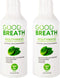 Goodbreath Mouthwash, Mint Mouth Rinse for Chronic Halitosis, Ozone Technology Oral Rinse, Alcohol-Free, 2 Pack