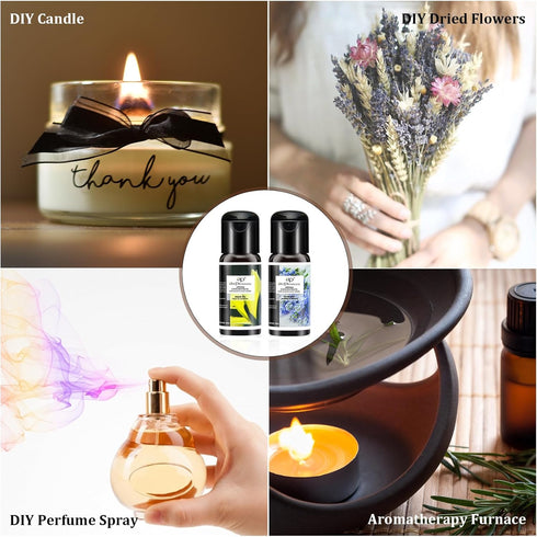 Blossom Essential Oils Set, 6x15ml Aromatherapy Oil Kit for Diffuser, Humidifier, Air Purifier
