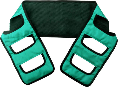 Transfer Belt Padded Assist Gait Belt - Mobility Aid for Disabled Care, Bariatric Patient, Elderly (Green)
