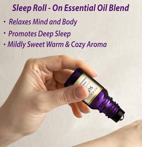 Sleep Well Roll On Essential Oil Anti Stress Calming Aromatherapy Stick Blend Lavender Bergamot Frankincense Destress