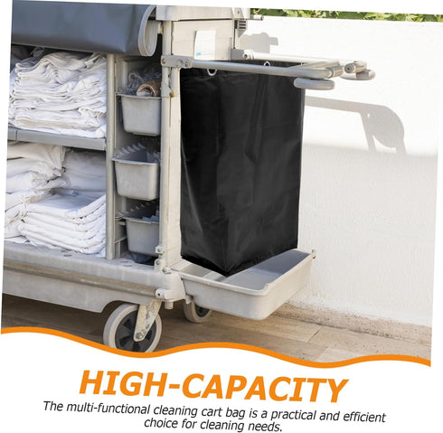 Multifunctional Janitorial Bag for Shopping Cart Cleaning Caddy Bag Replacement Housekeeping Sturdy Canvas Cleaning