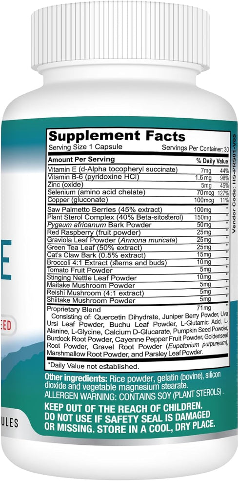 Best Earth Naturals Prostate Support Supplement for Men, 30 Day Supply