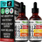 (2 Pack) Vitamin B12 Liquid Drops, Vegan B12 Sublingual 5000 mcg with Vitamin B6, Supports Energy, Brain & Heart with