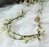Trepveter Flower Vine Crown, Bridal Floral Headband Hair Wreath for Cosplay and Wedding Photo Props