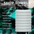 Avalon Towels Cotton Shop Rags, Pack of 100, Size 12x14 Inches, Absorbent Multipurpose Cleaning Towels (Grey)