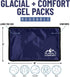 Reusable Gel Ice Pack for Injuries - Cold Pads (15" x 11") for Back Pain, Muscle Strains, Migraine & Recovery