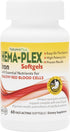 NaturesPlus Hema-Plex Iron, 60 Fast-Acting Softgels, 85 mg Iron + Vitamin C & Bioflavonoids, Vegan