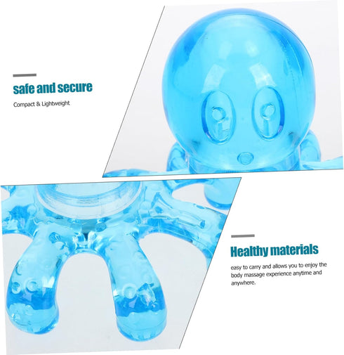 rosenice 4X3.9X3.1 Inch Octopus Head Massager Handheld Scalp Massager for Relaxation and Lymphatic Massage Compact