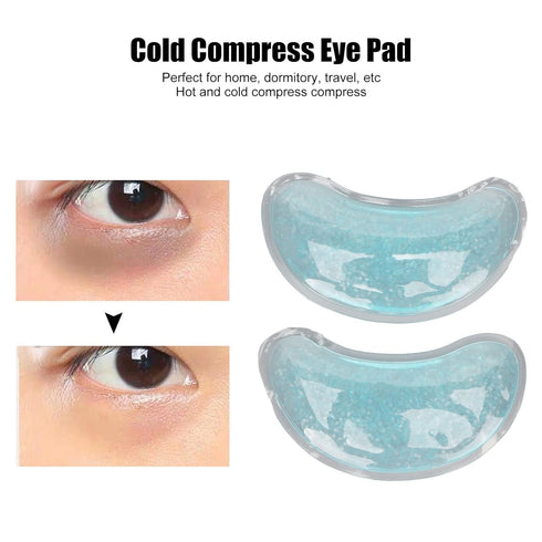 Under Eye Gold Gel Pads, Cooling Reusable Gel Eye Pack for Puffy Eyes, Gel Ice Pack Cooling Eye Pads