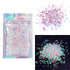 Iridescent Body Glitter, 15g Chunky Holographic Glitter for Face, Hair, Eye, and Body, Festival Accessories