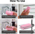 4-Pack Damp Clean Duster Sponge, Non-Scratch Cleaning Brush for Blinds, Glass, and Mirrors