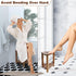 IBosins Corner Shower Stool with Storage Shelf Shower Foot Rest for Shaving Legs Small Bench for Inside Shower to Sit