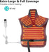 CAROMIO Heating Pad for Back Pain Relief, Large Electric Heating Pad with Auto Shut Off and 6 Heat Settings