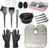 ROOHUA 16 Pieces Hair Dye Coloring Kit, Hair Tinting Bowl, Brush, Ear Cover, Hairpin, Cape