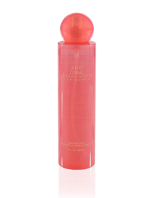 Perry Ellis 360 Coral for Women - 8.0 fl oz Body Mist, Clean