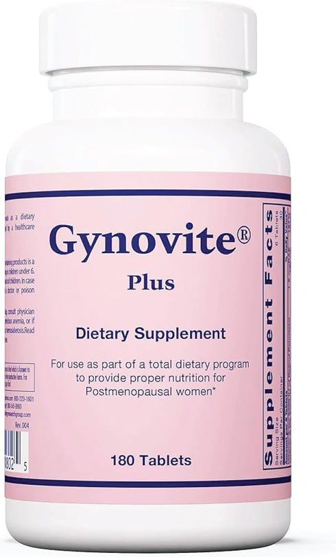 Optimox Gynovite Plus - Menopause Supplements for Women, Multivitamins, Magnesium Support - 180 Count