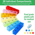 Hsei 4 Pack 4 7 4 Large(10.2 5.5 1.4 Inch) Pill Organizer Monthly XL Large Weekly Pill Organizer Times a Day Box Day