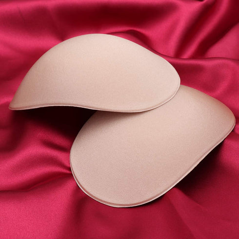 SUPVOX Women Shoulder Pads - Adhesive Shoulder Enhancer Anti-slip Cushion Push Up Pads 2pcs (Khaki)