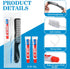 50 Sets Disposable Toothbrushes with Toothpaste, Floss, and Comb for Travel, Individually Wrapped Hygiene Kits