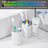 Pack 4 B Rush B Extra Soft Toothbrushes for Adults - Flossing Toothbrush for Sensitive Teeth and Receding Gums, Tapered