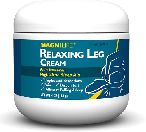 MagniLife Relaxing Leg Cream, 4oz Deep Penetrating Topical for Pain, Naturally Soothe Cramping and Discomfort with