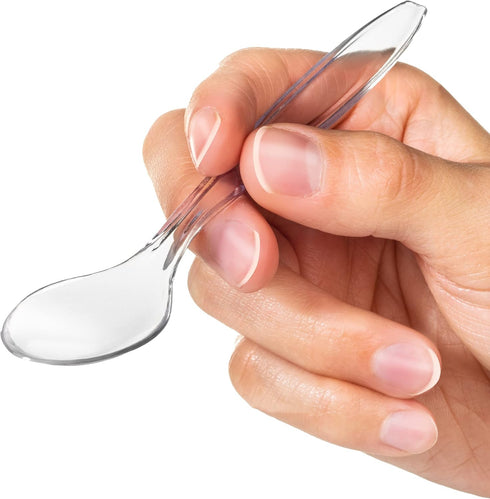 LSR LORESO Plastic Tasting Ice Cream Tea Spoons, Pack of 50 Mini Spoon for Tea, Coffee, Dessert