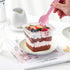 Wuqoioo 100 Pack 12 Oz Dessert Cups, Yogurt Parfait Cups With Lids Plastic Cups With Lids Square Cake Containers